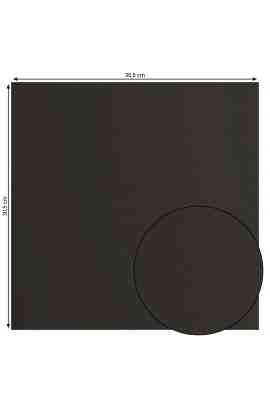 Florence 12x12" Smooth - Black