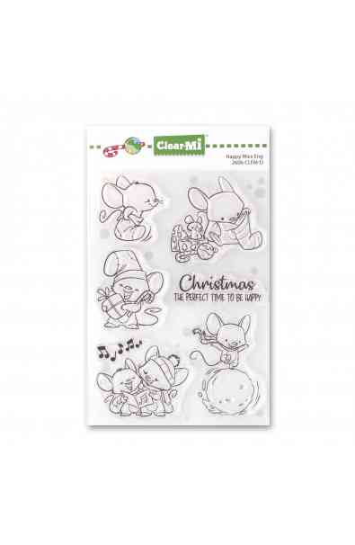 Un Natale tra dolci amici - Timbro Happy Mice ENG