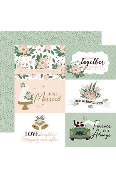 Marry Me - Carta 12x12" 6X4" Journaling Card