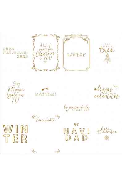 Holly Jolly - Vellum Tarjetas 