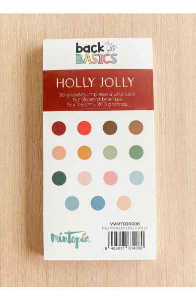 Holly Jolly - Pad Monocromatiche 15x7,5cm