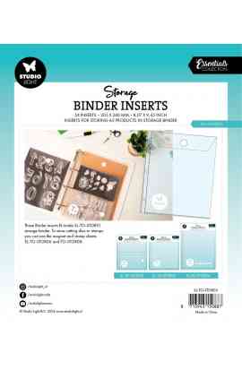 Storage Binder Inserts - 1 tasca