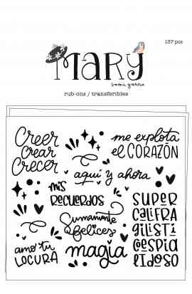 Mary - Rub Ons