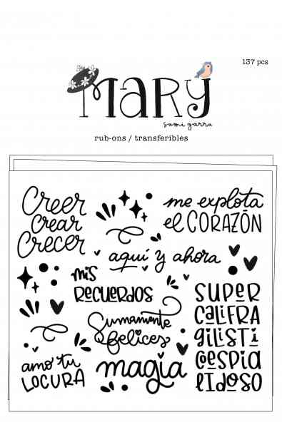 Mary - Rub Ons