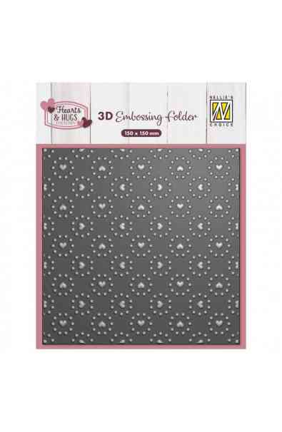 Embossing Folder Hearts & Dots