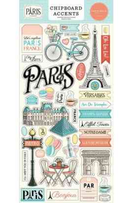 Paris - Chipboard Accents