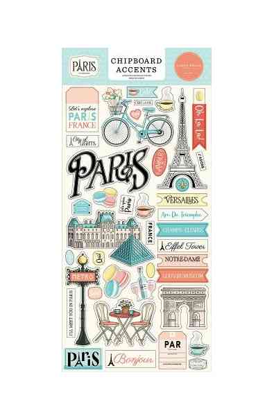 Paris - Chipboard Accents