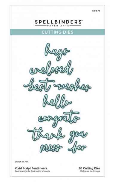 Fustella Vivid Script Sentiments
