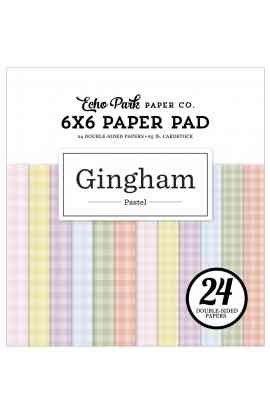 Pastel Gingham - 6x6 Paper Pad 