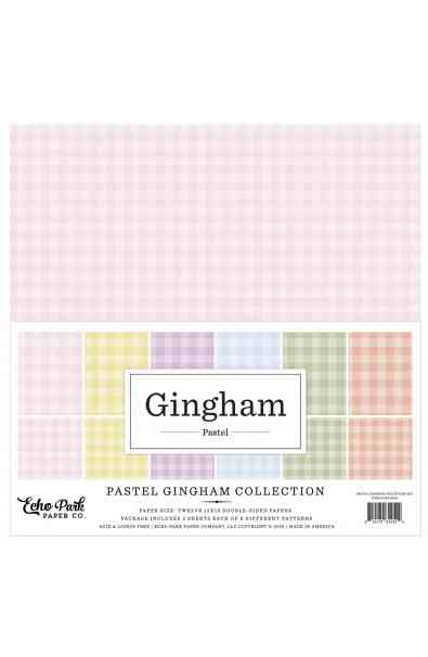 Pastel Gingham – 12X12 Collection Kit