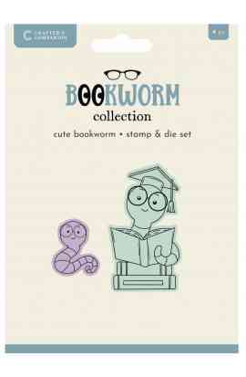 Fustella e Timbro - Cute Bookworm