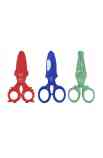Set di 3 forbici in plastica con punta arrotondata (Whale, Crocodile, Lobster)