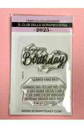 Timbri da collezione 2025 - Ottobre - HAPPY BIRTHDAY TO YOU