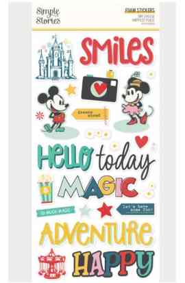 Say Cheese Happiest Place - Foam Stickers