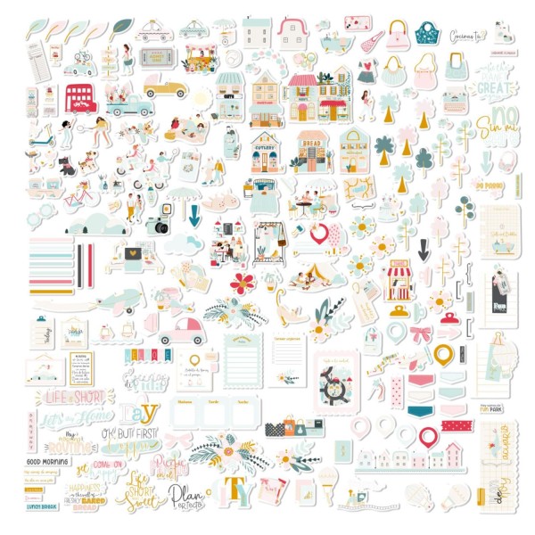 My day en la city - Die cuts