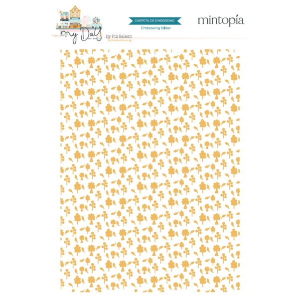 My day en la city - Embossing Folder Arbolitos