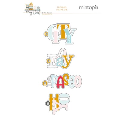 My day en la city - Fustella tags palabras