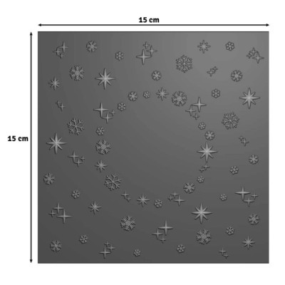 Embossing Folder - Snow and Stars