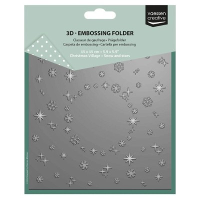 Embossing Folder - Snow and Stars