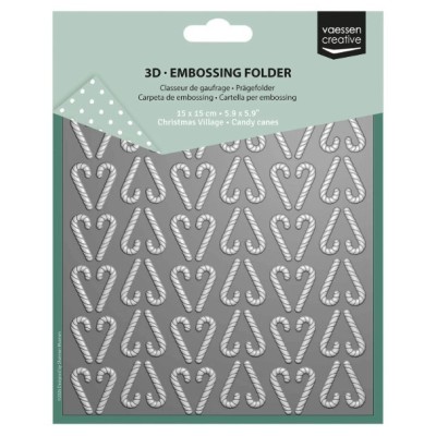 Embossing Folder - Candy Canes