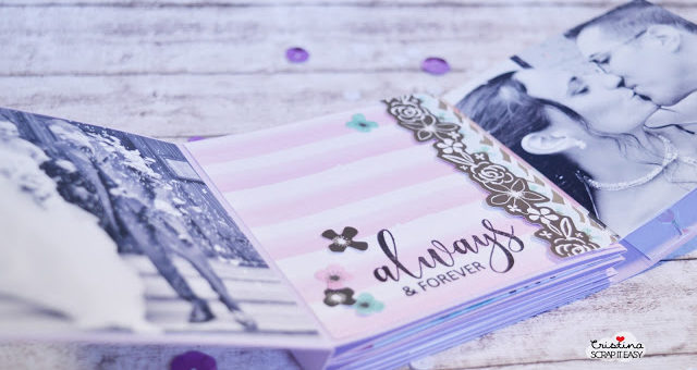 Kit small aprile: lilac wedding mini album