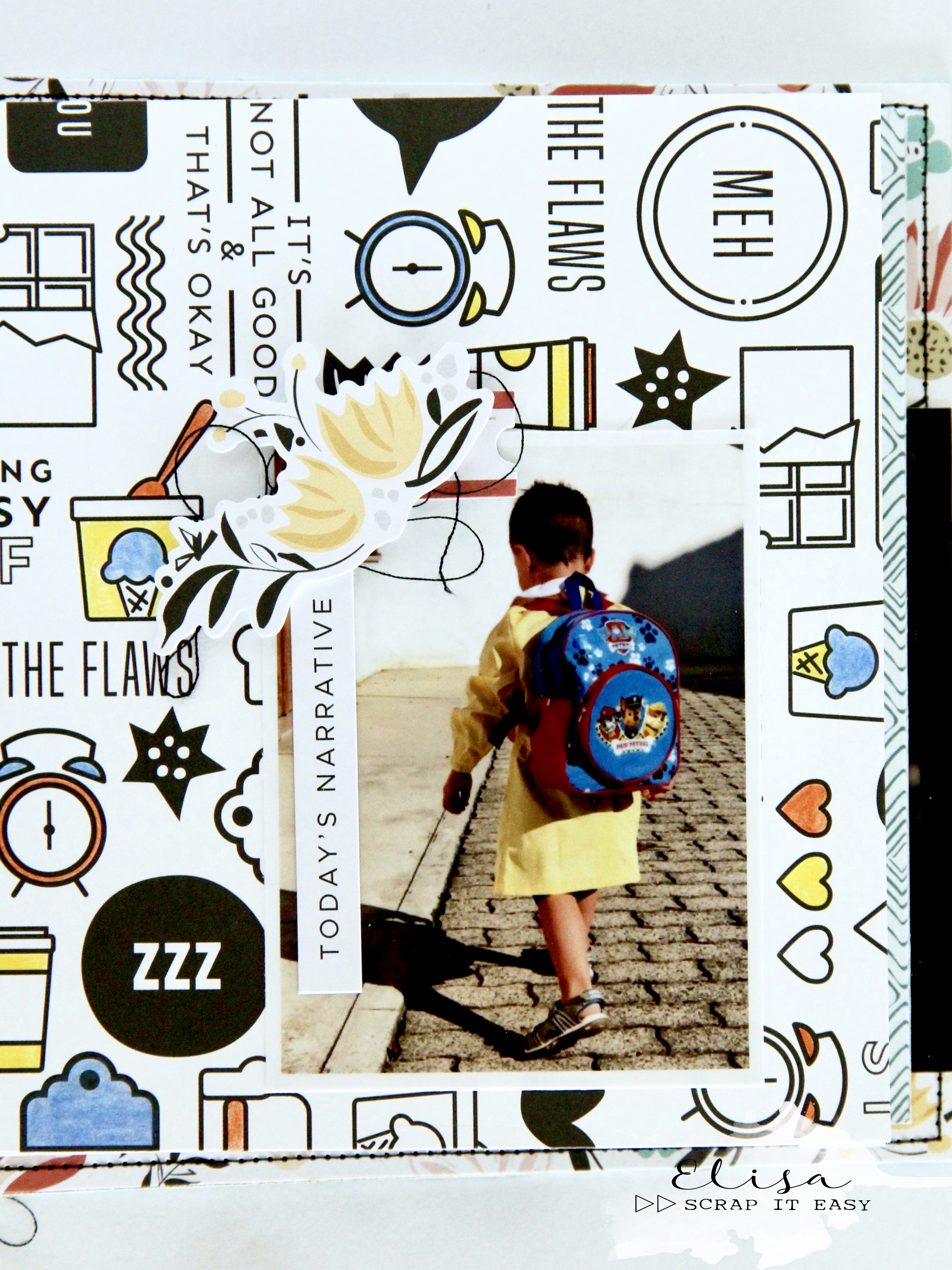 Tutorial: Mini album “First day of school” -  - Novità e  idee sullo Scrapbooking e sulla passione per i washi tape
